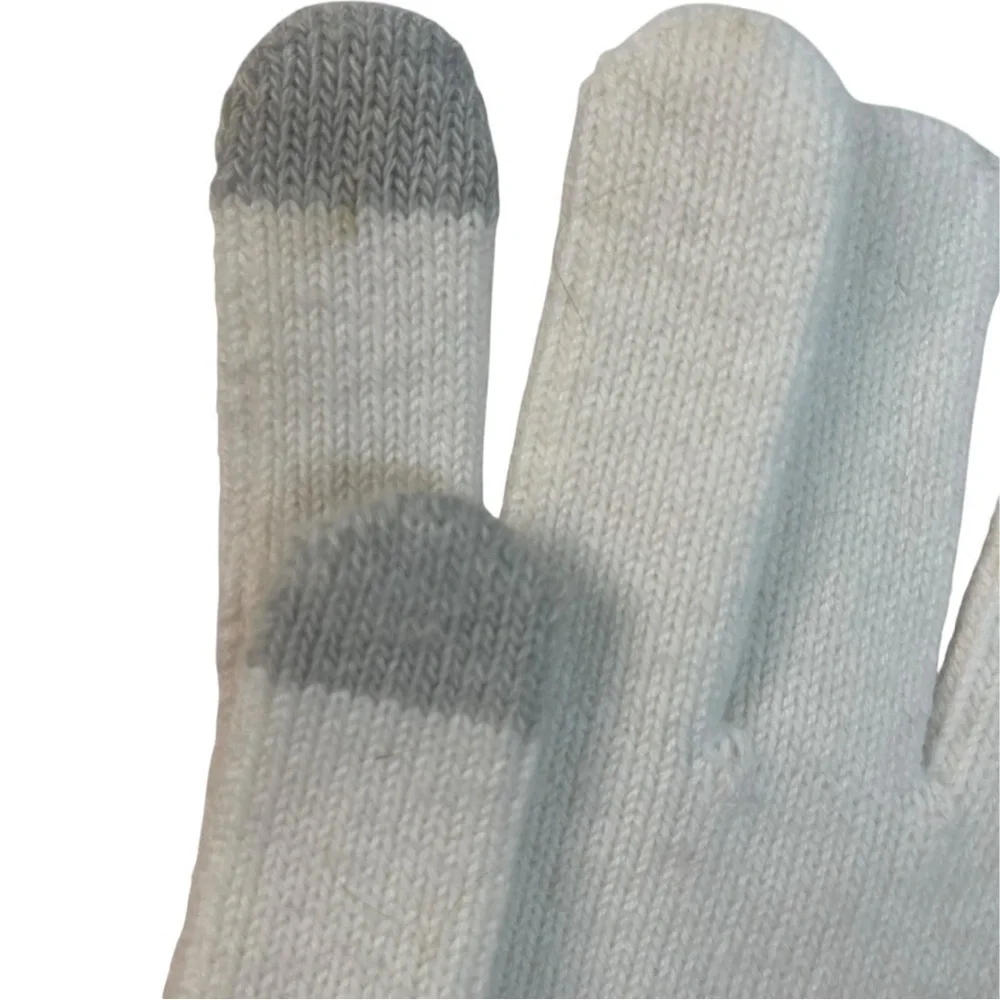 Ugg Wool Blend Knit Tech Glove Ivory White